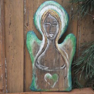 26 - Anioł na desce (Zielony)