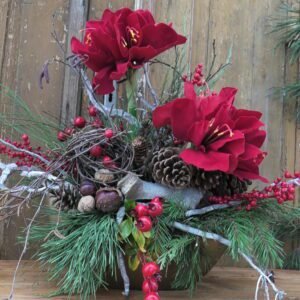 53 Kompozycja na pomnik z amarylisem.