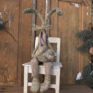 67 Pan- zając siedzący (ubrany w komplet z juty).