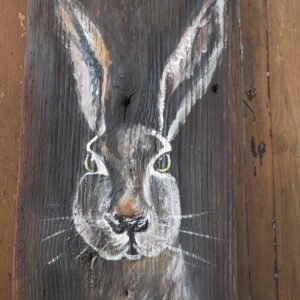 64 Zając na starej desce